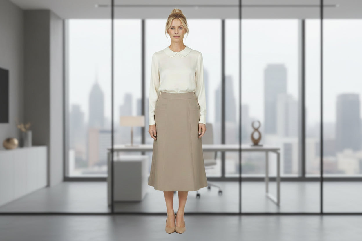Andrea Khaki Skirt