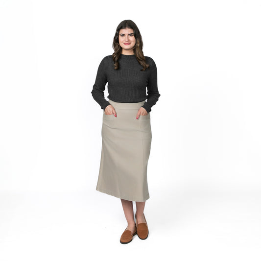 Andrea Khaki Skirt