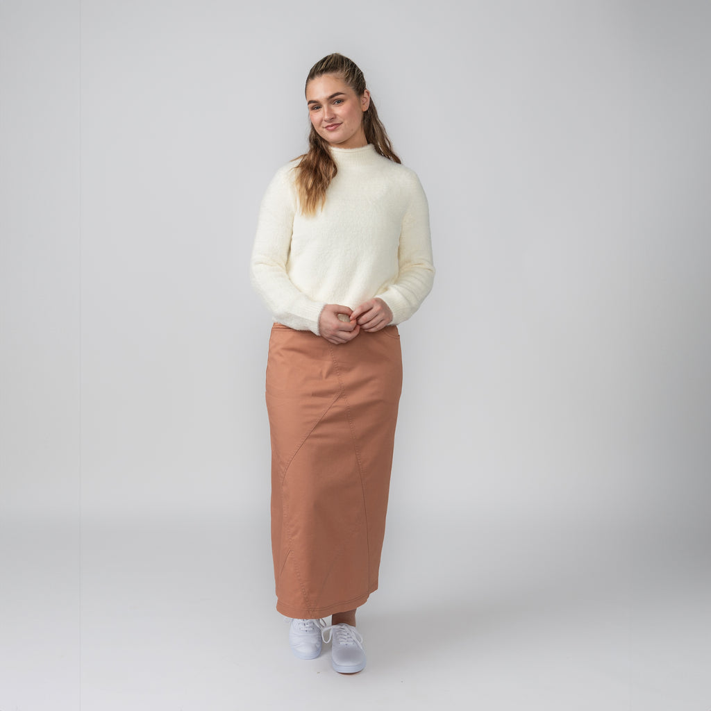 Diamond Seams Copper Skirt newCreation Apparel