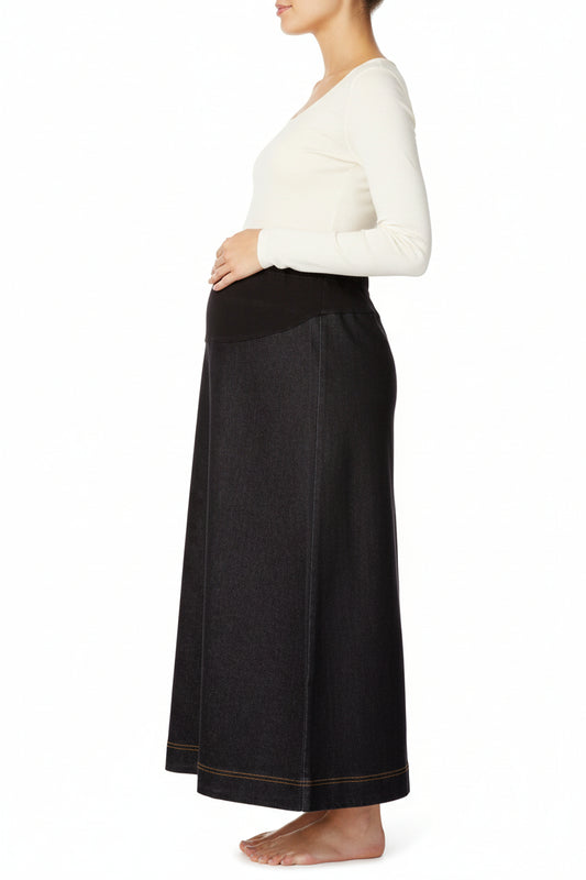 Maternity A-line Black Denim
