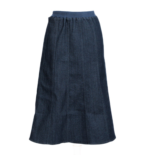 Panel Denim Blue Skirt