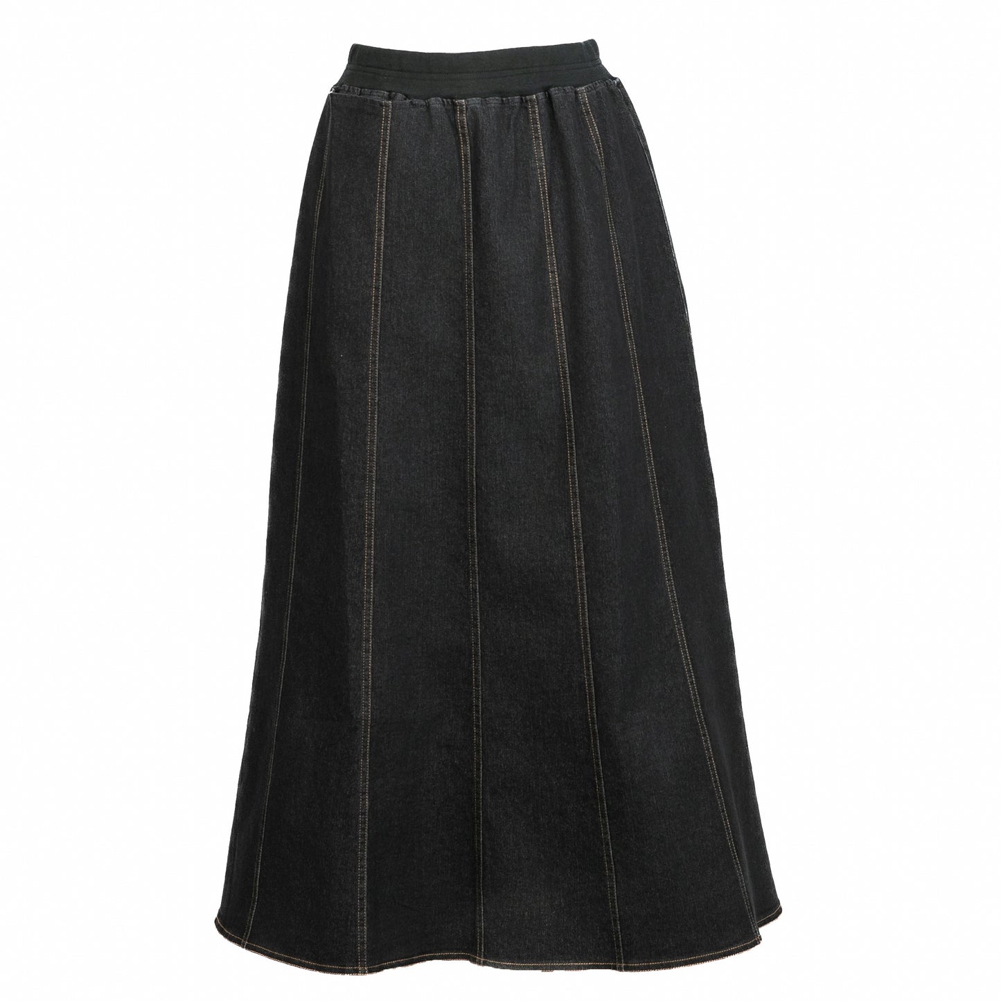 Panel Denim Skirt
