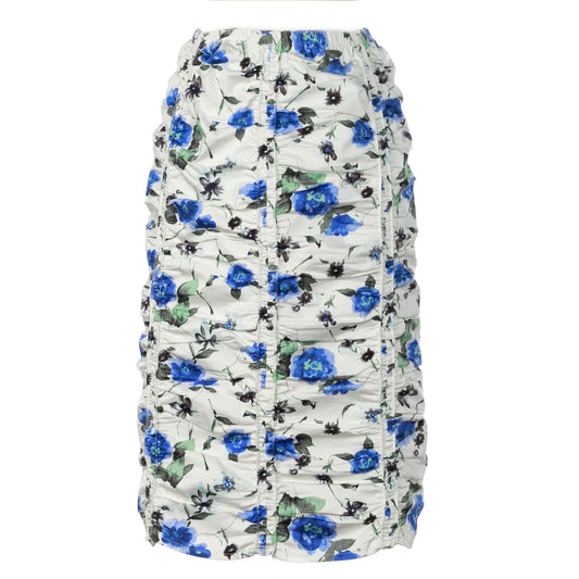 Ruched Floral Spring Skirt
