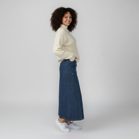 No Ziggy Skirt Denim Blue