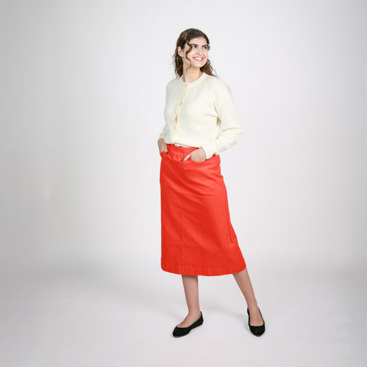 nC Signature Persimmon Denim Skirt