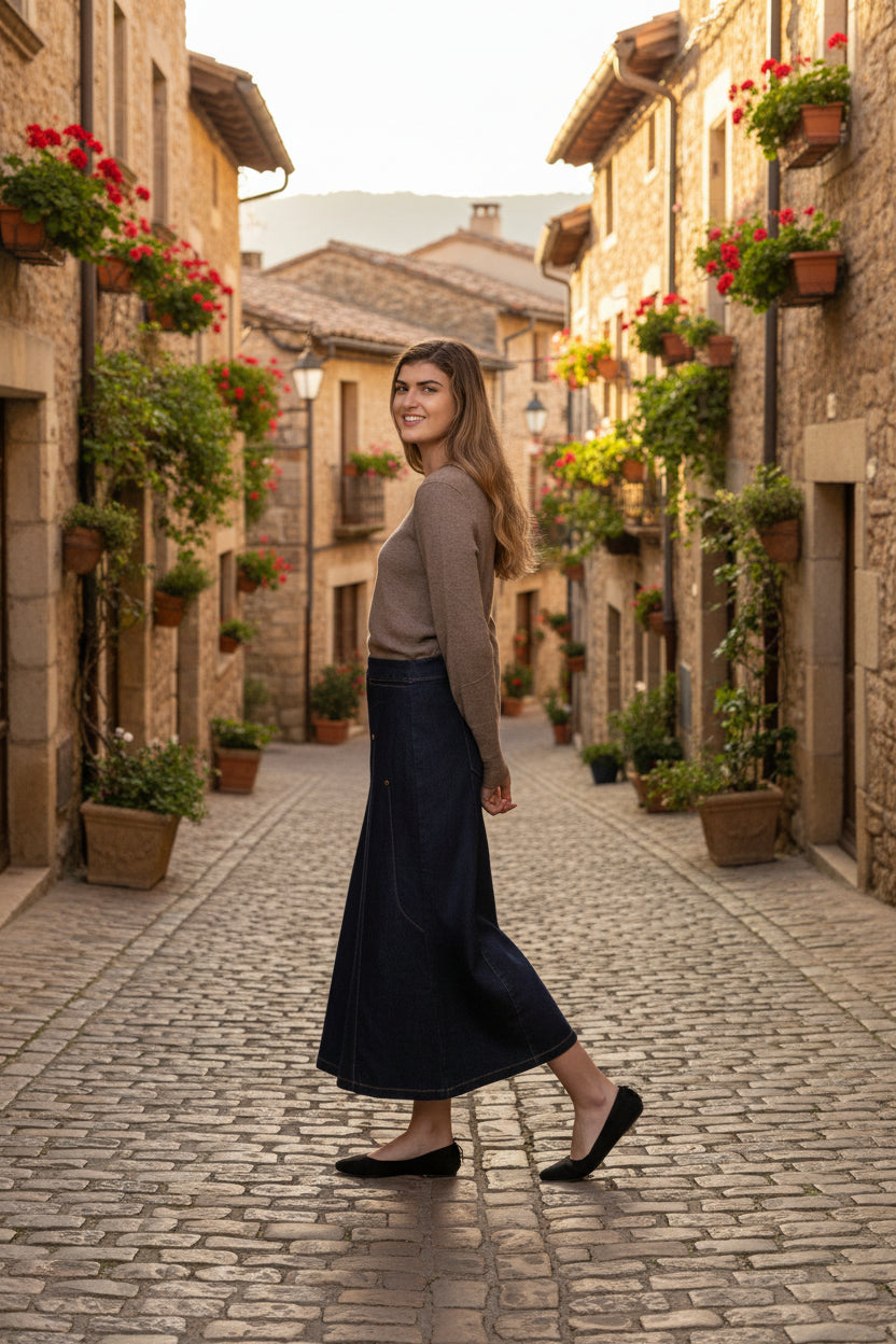 No Ziggy Skirt Denim Blue