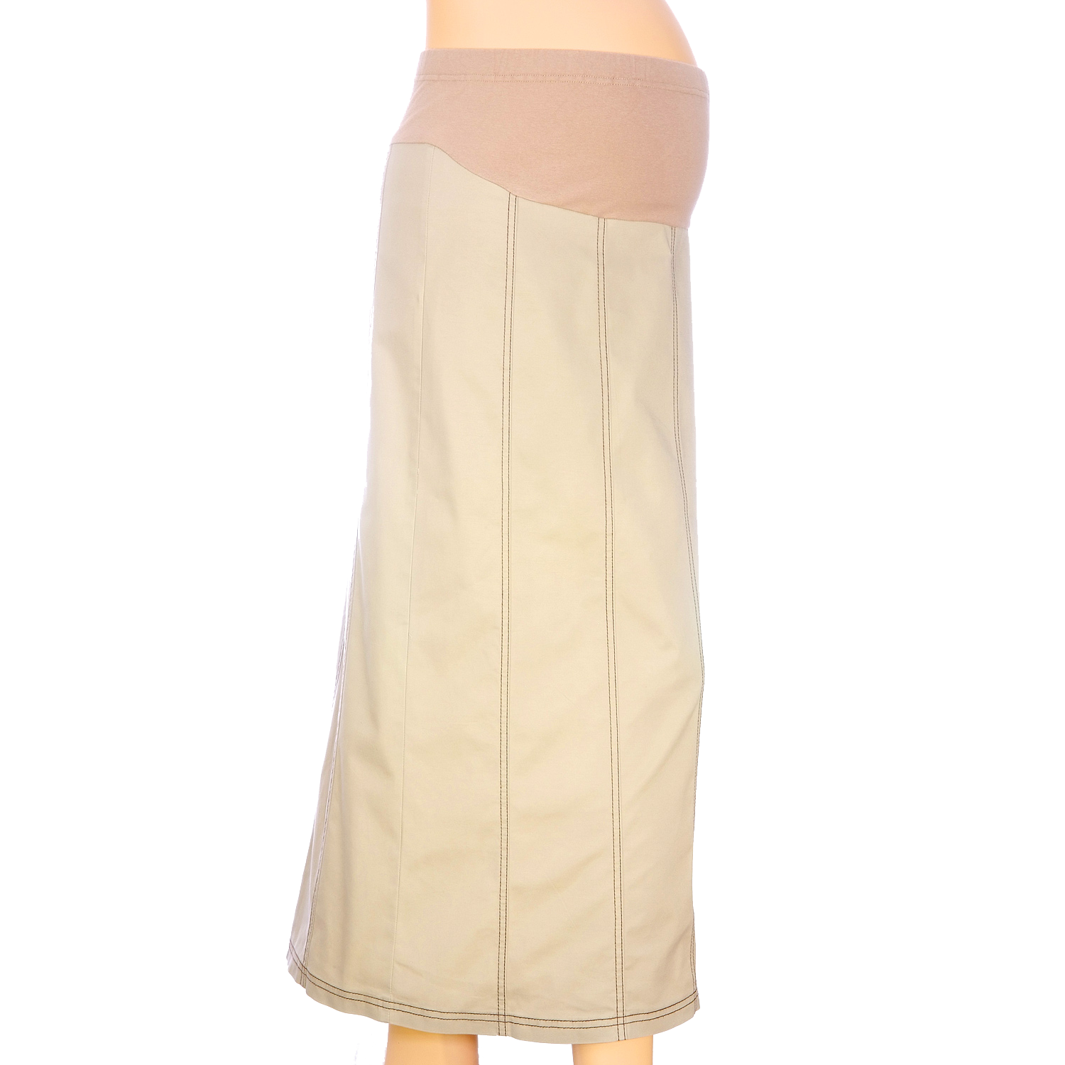 Maternity Panel Khaki Skirt
