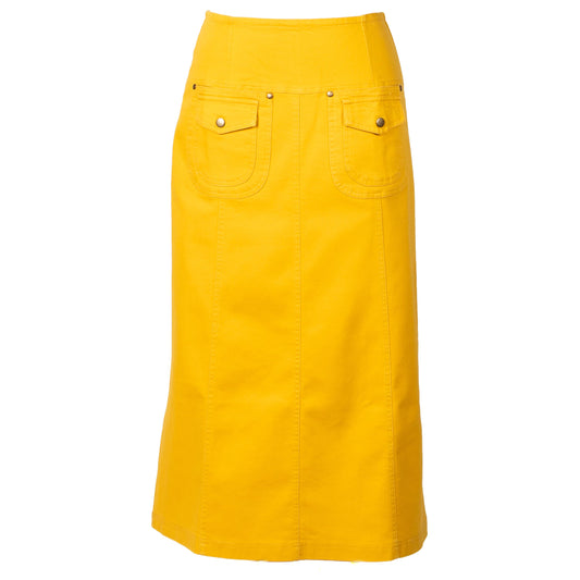 Double Pocket Yellow Skirt