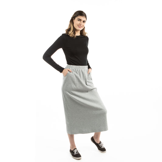 Sporty Comfort Gray Skirt