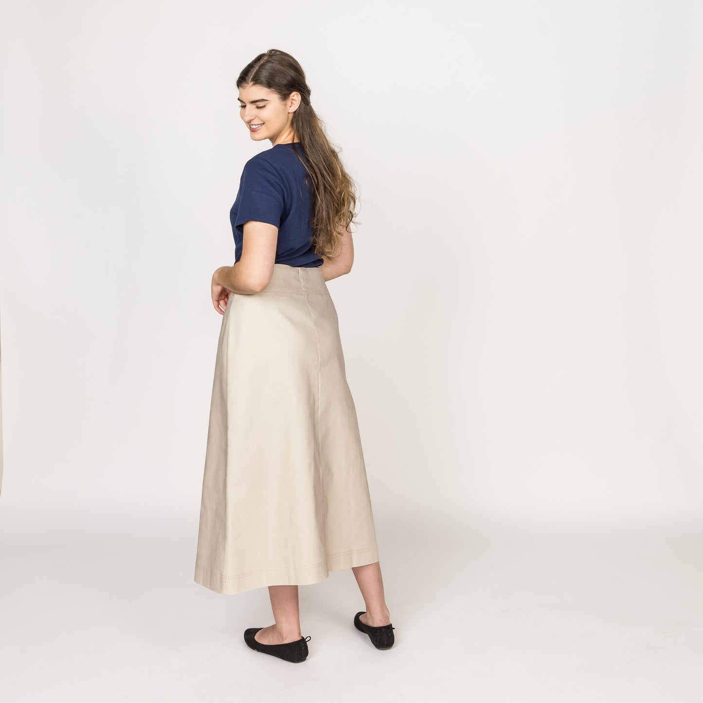 A-line Champagne Pearl Skirt