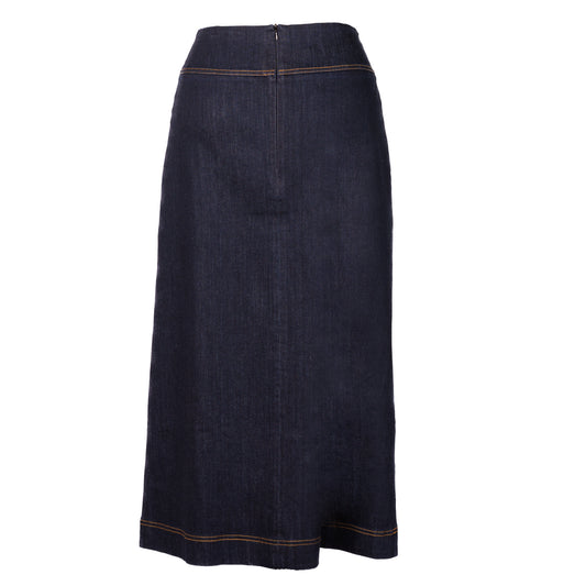 A-line Dark Denim Skirt