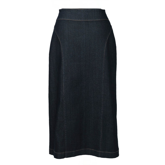 A-line Denim Skirt with Pocket