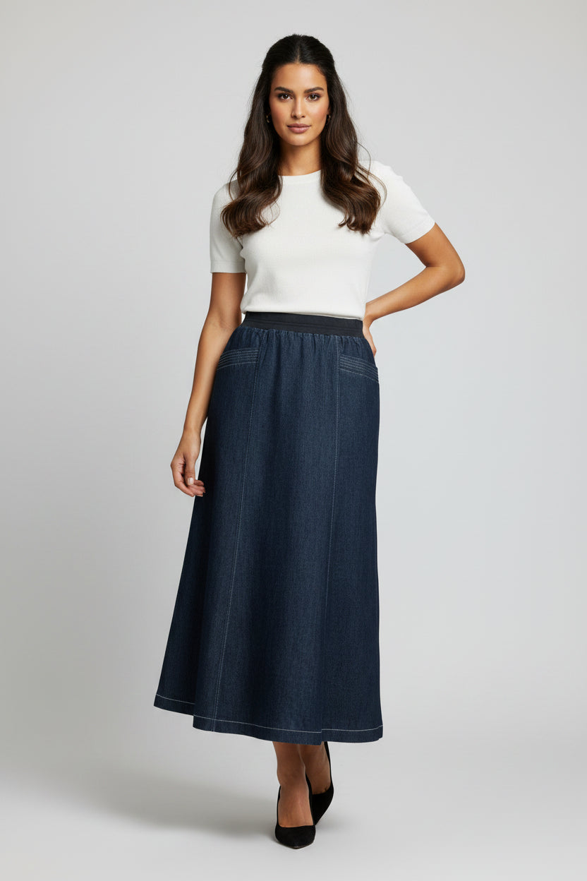 Andrea2 Denim Skirt