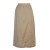 Diamond Seams Khaki Pull On Skirt