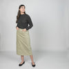 Diamond Seams Skirt Seafoam
