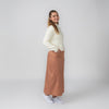 Diamond Seams Copper Skirt