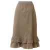 Double Ruffle British Khaki Skirt