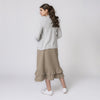 Double Ruffle British Khaki Skirt