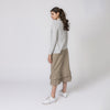 Double Ruffle British Khaki Skirt