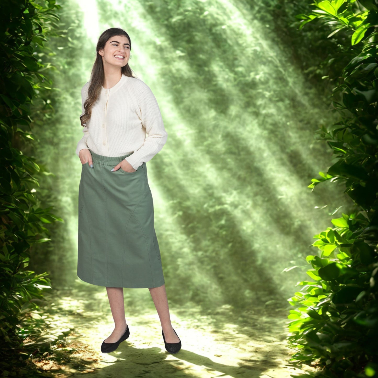 Ivy Skirt Hunter Green