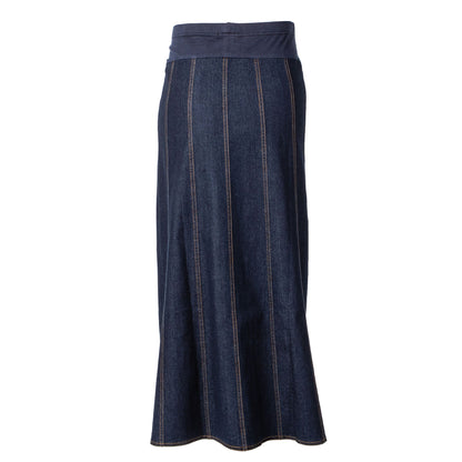 Maternity Skirt Panel Denim