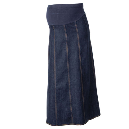 Maternity Skirt Panel Denim