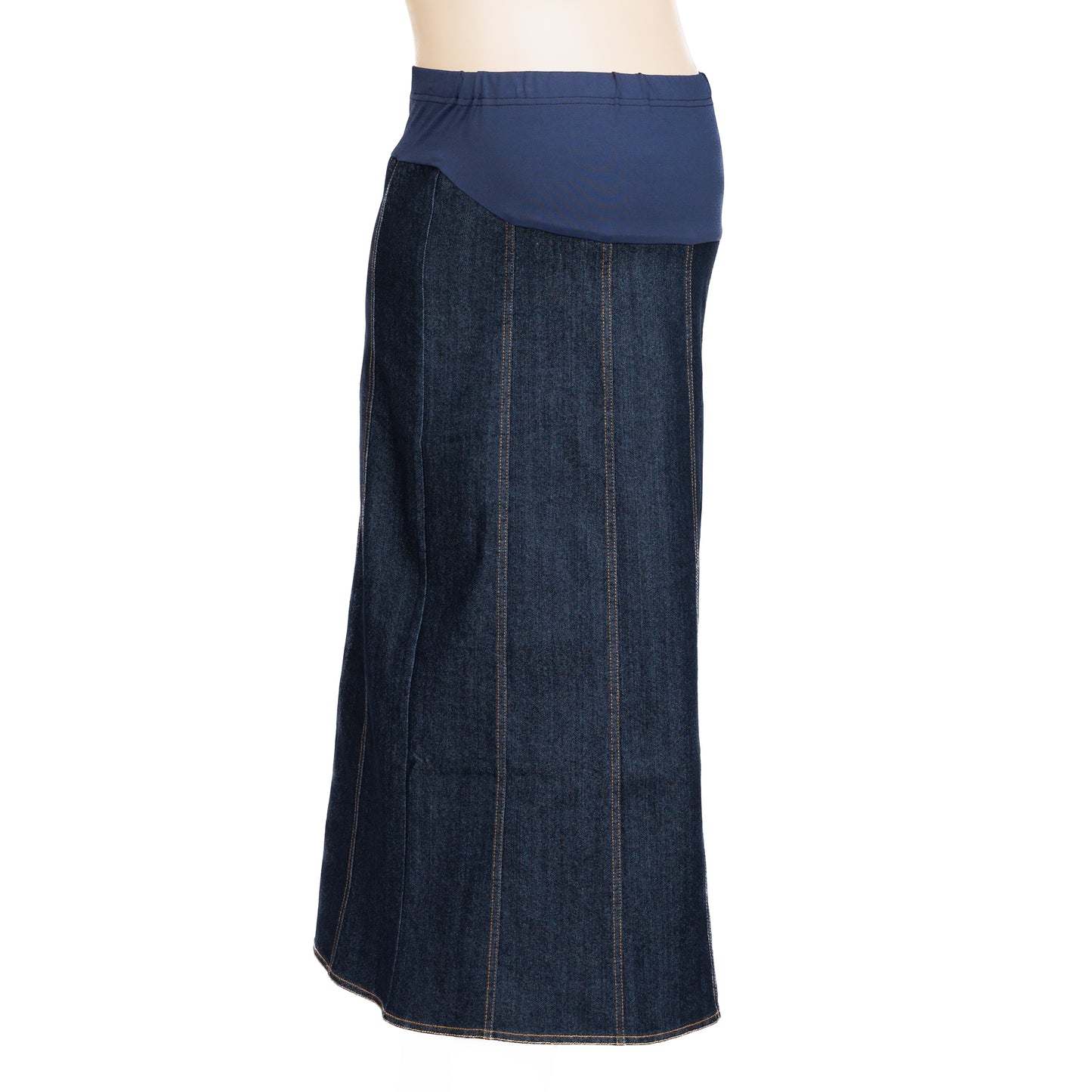 Maternity Skirt - Multi Panel Denim