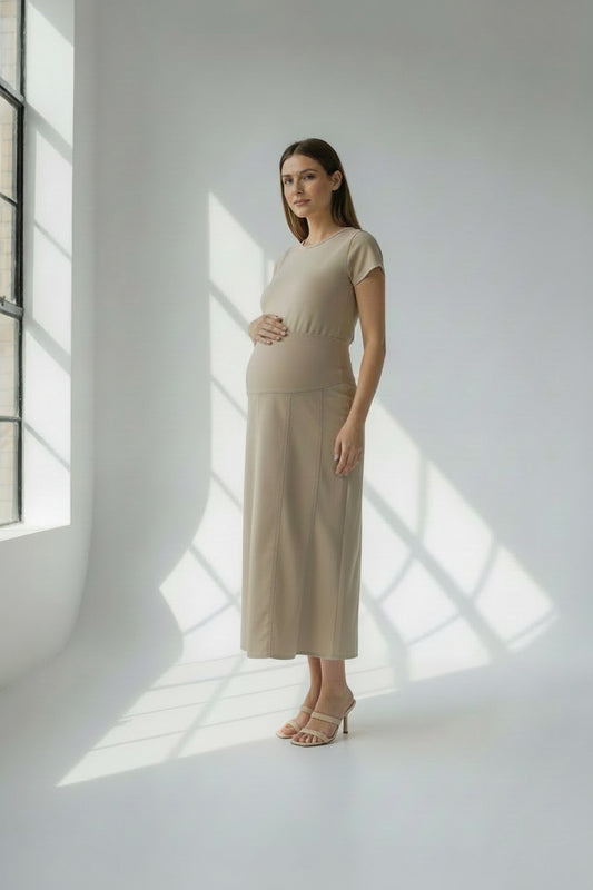 Maternity Panel Khaki 2