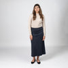 Navy Panel Comfort Skirt