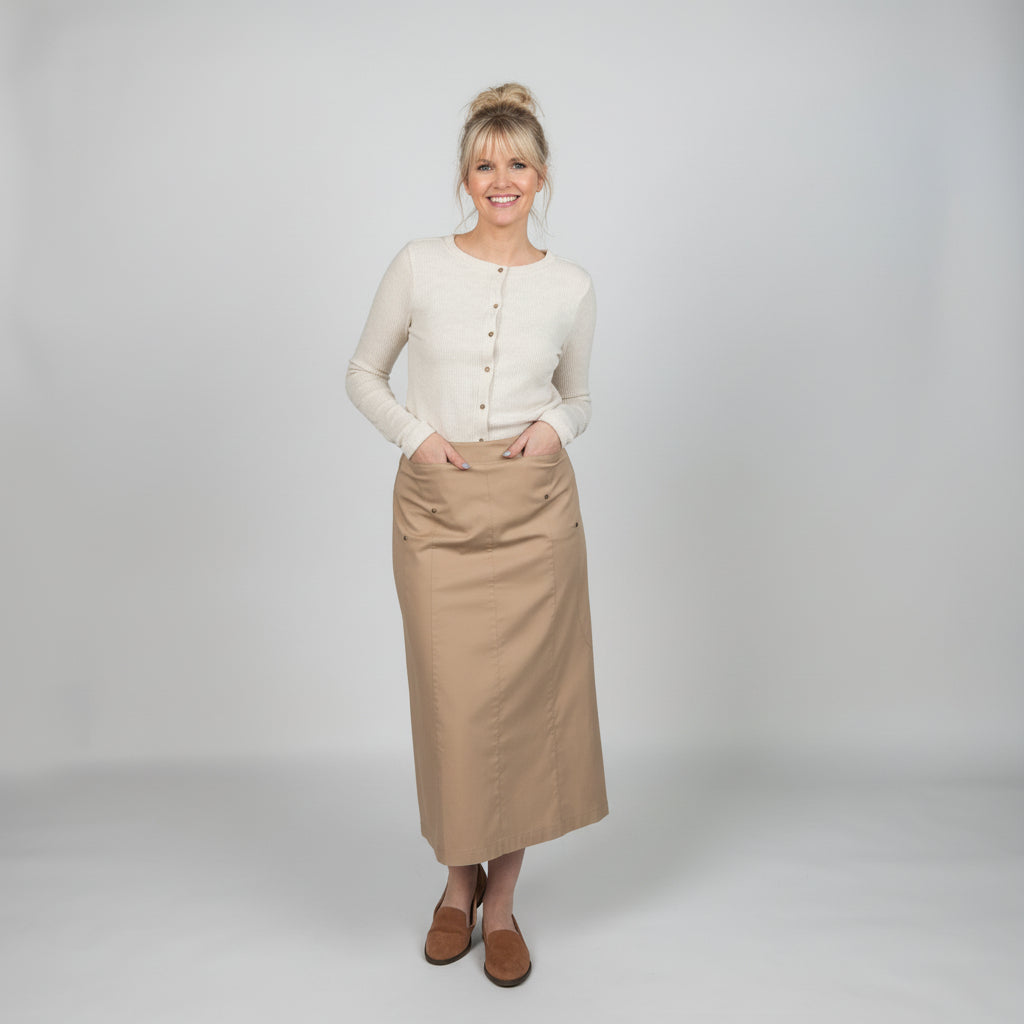 No Ziggy Fawn Khaki Skirt
