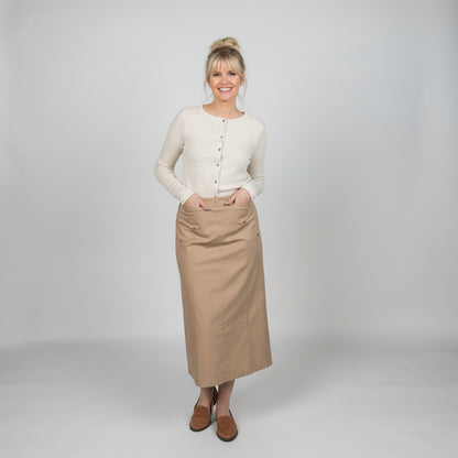 No Ziggy Fawn Khaki Skirt