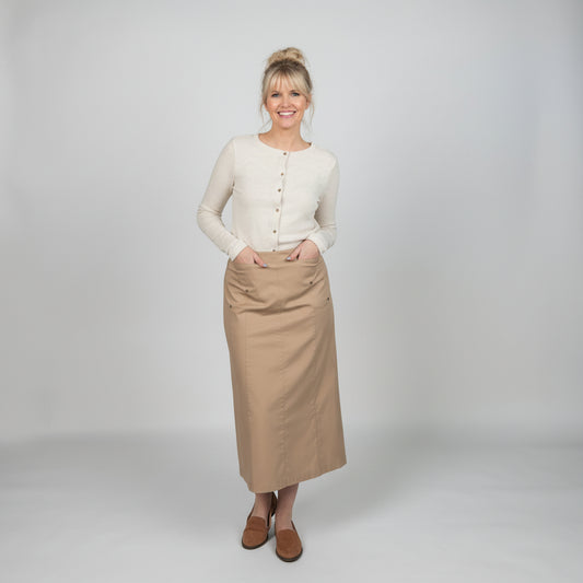 No Ziggy Fawn Khaki Skirt