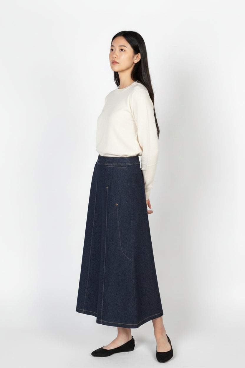 No Ziggy Skirt Denim Blue