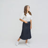 Panel Denim Blue Skirt