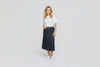 Panel Denim Blue Skirt