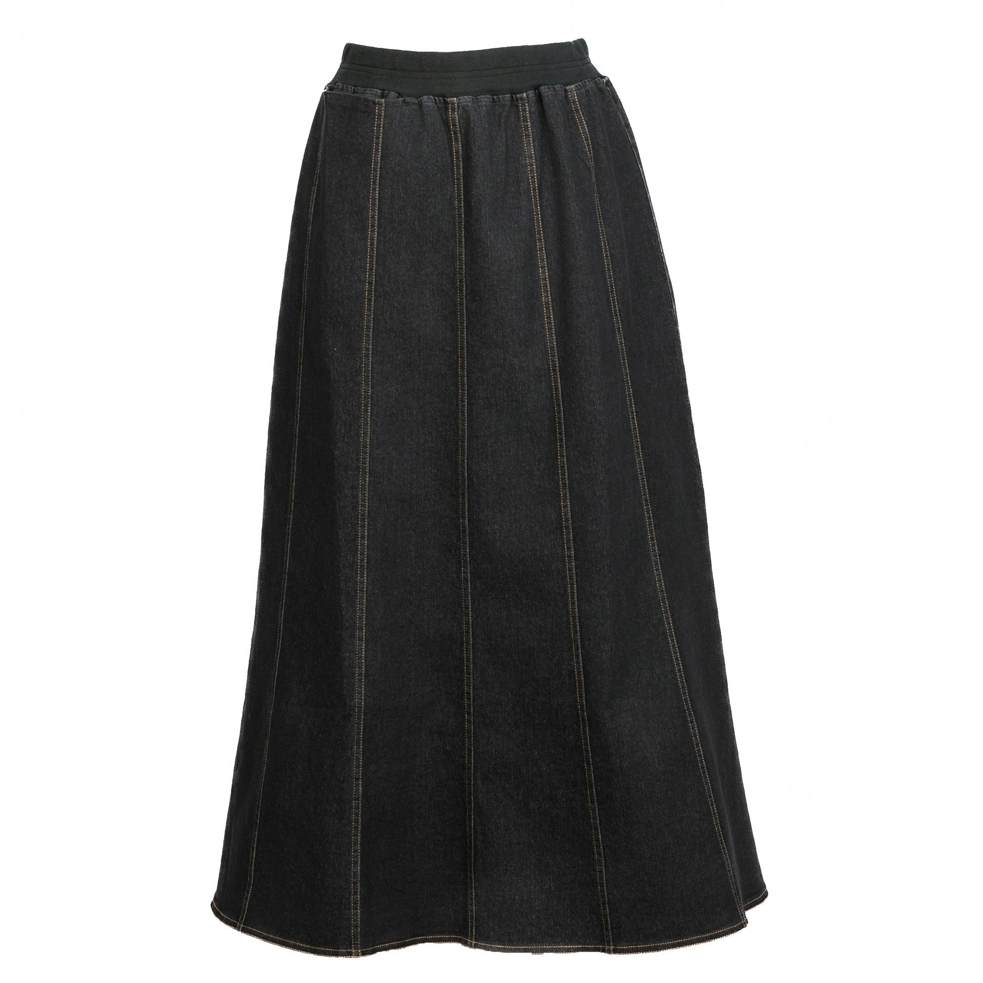 Panel Denim Skirt
