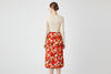 Ruched Skirt Bold Floral