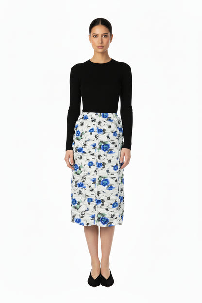 Ruched  Skirt Floral Spring
