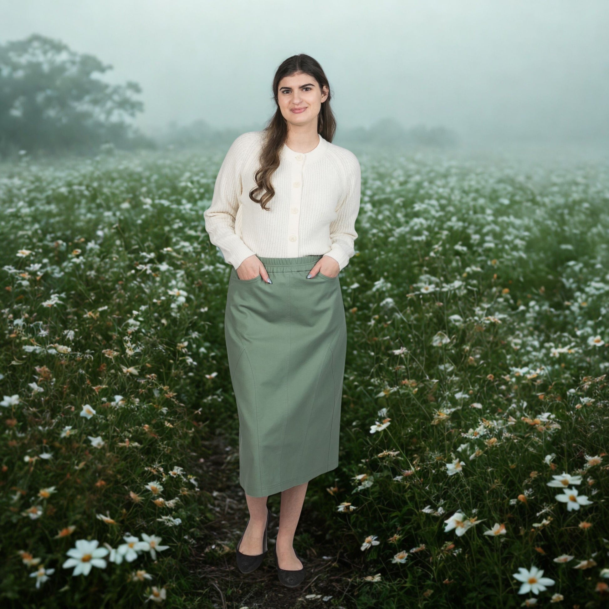 Signature Skirt Hunter Green