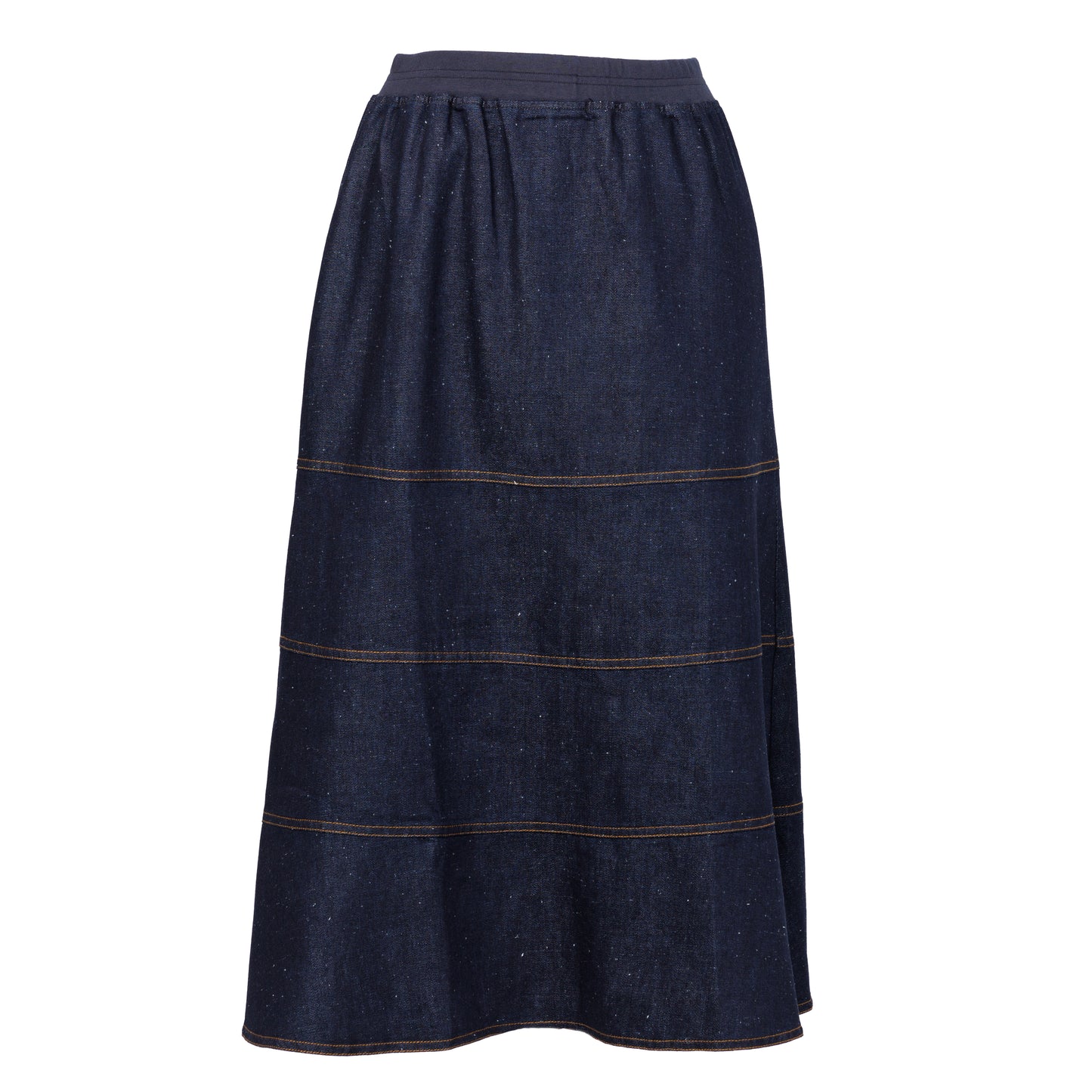 Tiered Skirt Cotton Linen Weave