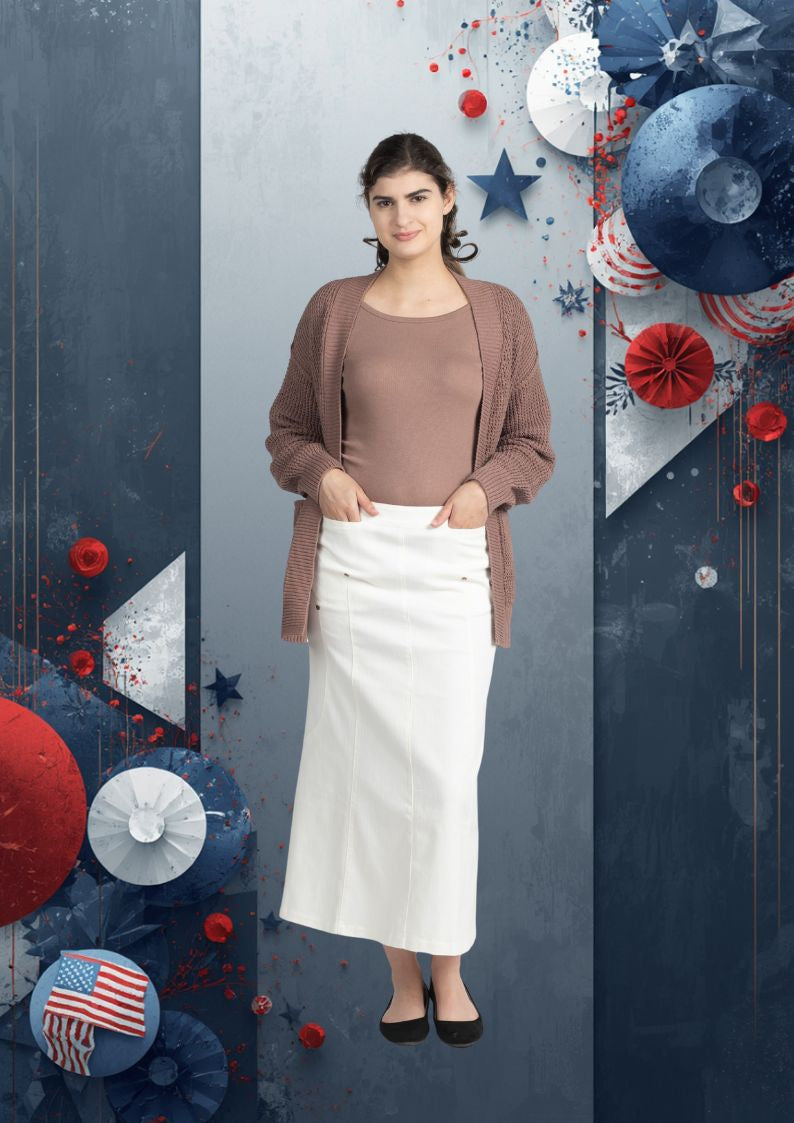 No Ziggy White Skirt