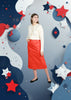 nC Signature Persimmon Denim Skirt