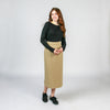 A-line Khaki Skirt