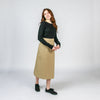 A-line Khaki Skirt