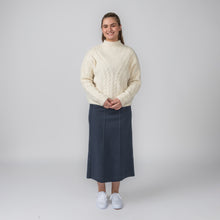 Navy Panel Comfort Skirt