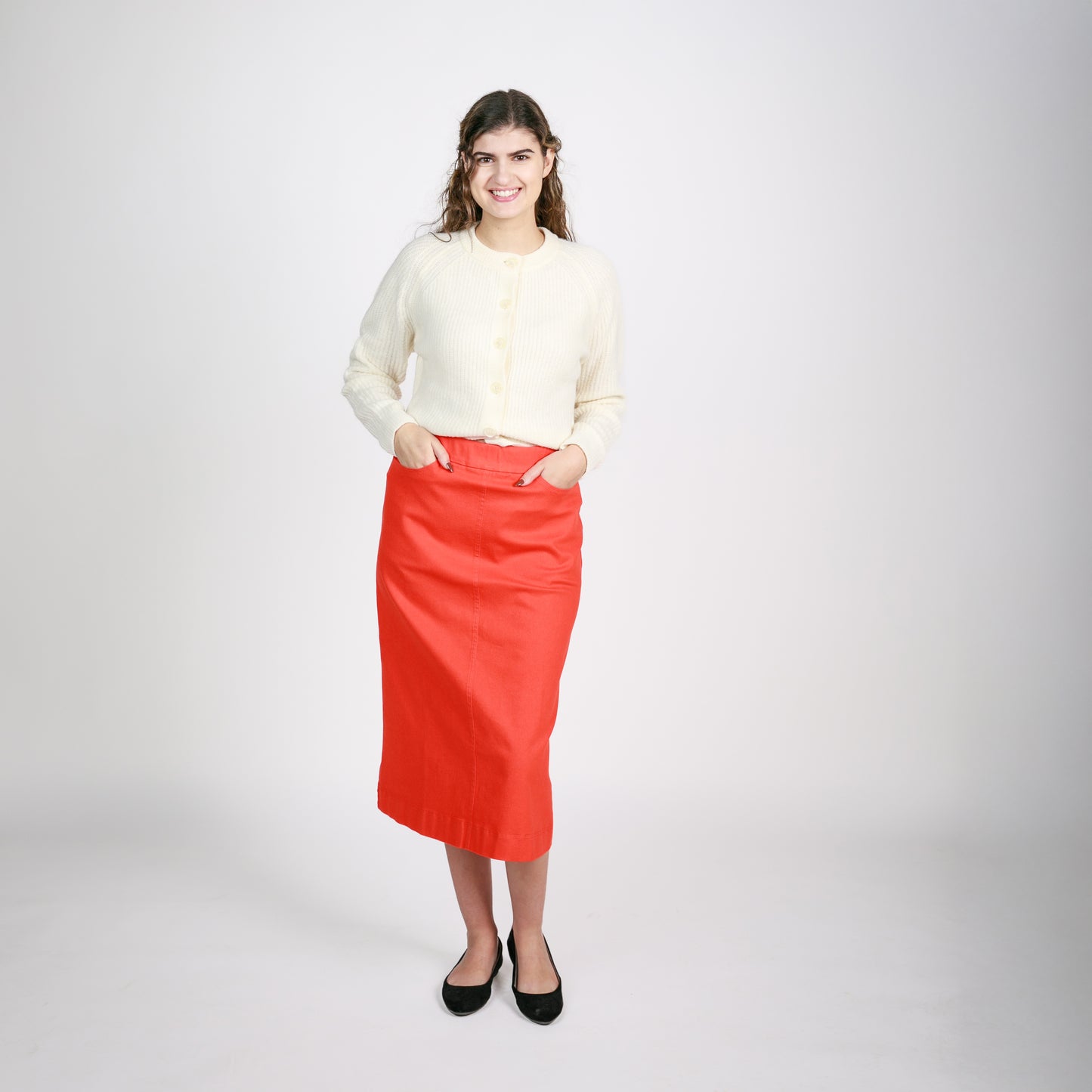 nC Signature Persimmon Denim Skirt