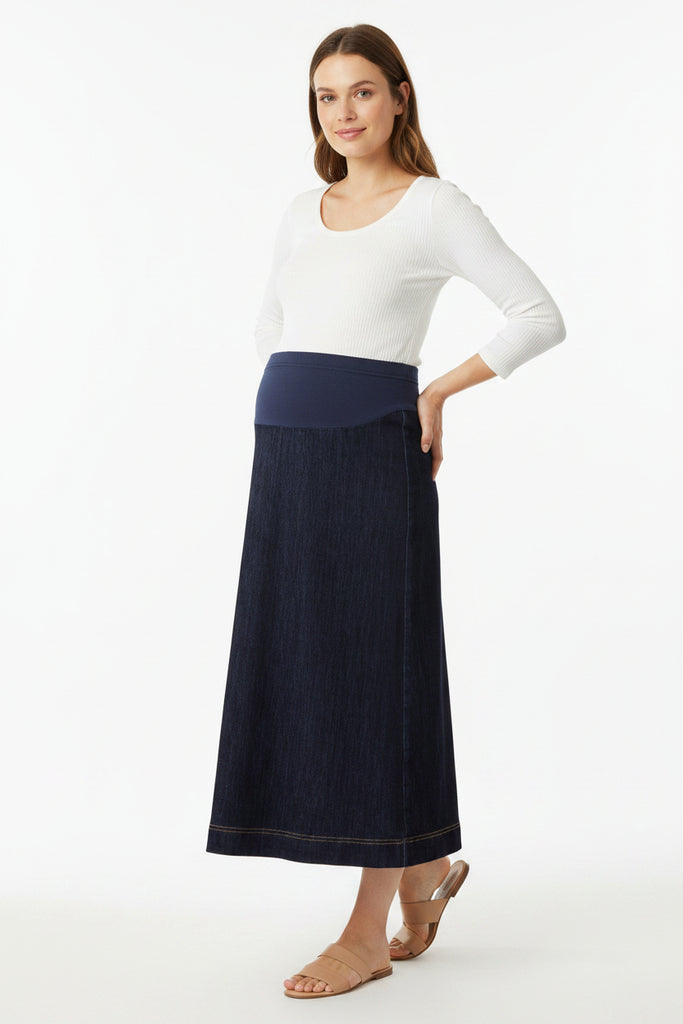 Maternity Skirt A-line Denim