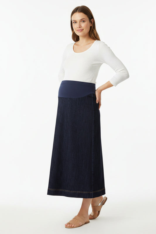 Maternity Skirt A-line Denim