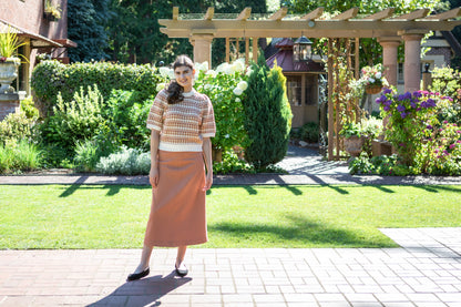 A-line Almond Rose Skirt