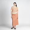 A-line Almond Rose Skirt